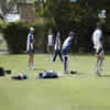 England hard at work in the nets