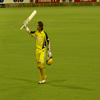 Ryan Campbell salutes the WACA crowd on his final one-day game