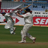 Andrew Flintoff drives Sreesanth