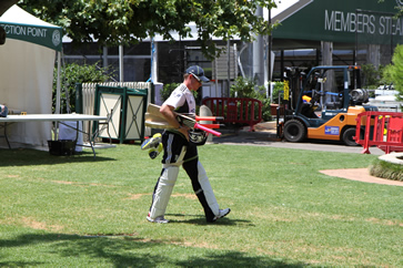 Ian Bell leaving training