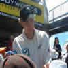 Daniel Vettori signing an autograph