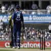 Michael Vaughan and Shoaib Akhtar share a few words