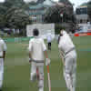 Lou Vincent and Mark Richardson walk out