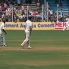 Andrew Flintoff hits Anil Kumble to waiting Sachin Tendulkar