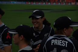 Sara McGlashan happy enough with the rain delay