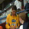 Stephen Fleming signing autographs