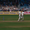 Sreesanth bowling the delivery that got Paul Collingwood