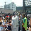 New Zealand players signing autographs