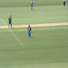 Sanath Jayasuriya walking back to his mark