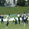 Thilan Samaraweera, Tillakaratne Dilshan, Lasith Malinga, Kumar Sangakkara, Ruchira Perera, Nuwan Kulasekara, C Clark (Physio) & Rangana Herath