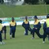 Lasith Malinga, Ruchira Perera, Thilan Samaraweera, Nuwan Kulasekara & C Clark (Physio)