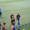 Lance Klusener, Matthew Elliott and Shane Warne