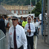 The umpires, Daryl Harper and Mark Benson