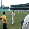 Paul Collingwood leaves the field