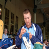 Phil Jaques signing autographs