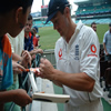 Ashley Giles signs some autographs