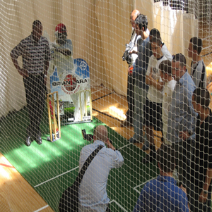 Brian Lara / Ricky Ponting International Cricket 2005 Press Day